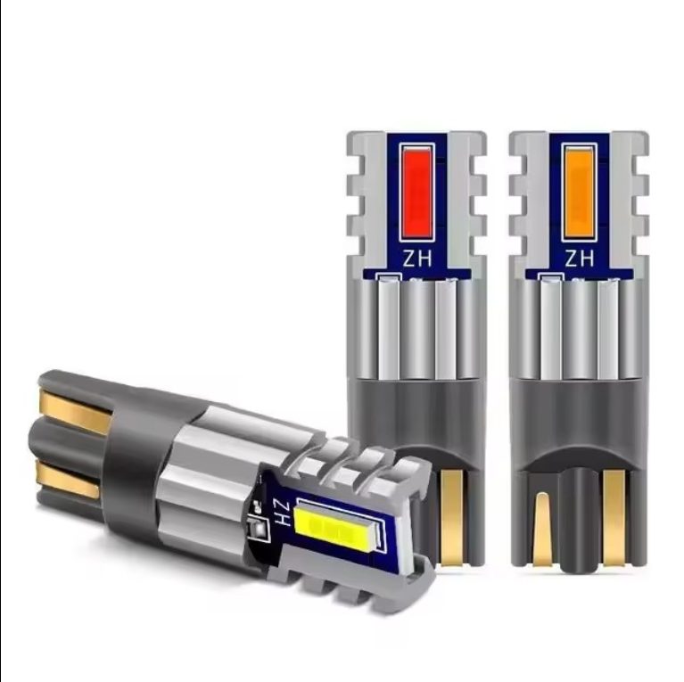 A80 DC12V Led Parking Bulb Auto 3030 8SMD Wedge Clearance Lamp Silicone Four Color Strobe Flash W5w T10 Led Bulbs